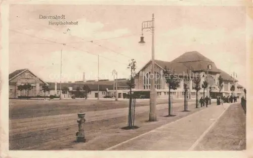 AK / Ansichtskarte DARMSTADT Hessen Hauptbahnhof Feldpost