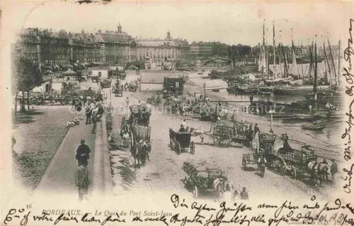 AK / Ansichtskarte BORDEAUX 33 Gironde Le Quai du Port Saint-Jean