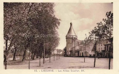 AK / Ansichtskarte LIBOURNE 33 Gironde Les Allées Souchet