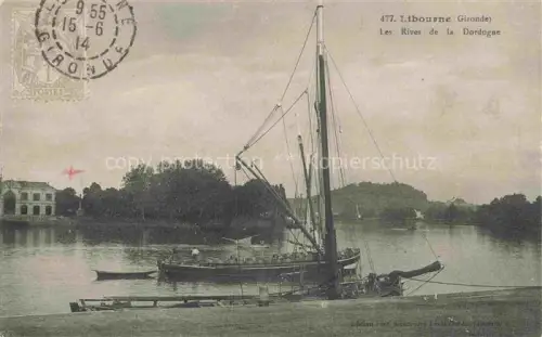AK / Ansichtskarte LIBOURNE 33 Gironde Les Rives de la Dordogne bateaux