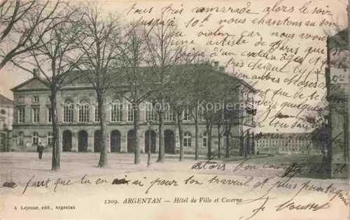AK / Ansichtskarte Argentan 61 Orne Hôtel de Ville et Caserne