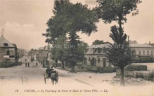 AK / Ansichtskarte Gisors Andelys 27 Eure Le Faubourg de Paris et Gare de Gisors Ville