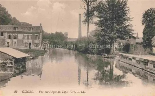 AK / Ansichtskarte Gisors Andelys 27 Eure Vue sur l'Epte au Tapis Vert