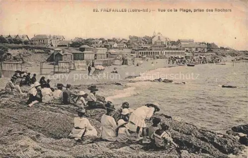 AK / Ansichtskarte Prefailles Saint-Nazaire 44 Loire-Atlantique Vue de la plage prise des rochers