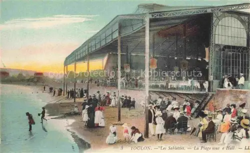 AK / Ansichtskarte TOULON -SUR-MER 83 Var Les Sablettes la plage sous le hall