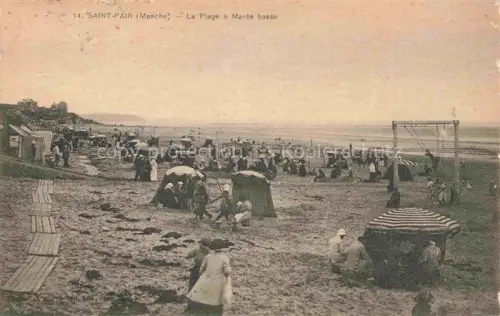 AK / Ansichtskarte SAINT-PAIR-SUR-MER Kairon-sur-Mer 50 Manche La plage à marée haute