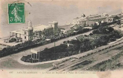 AK / Ansichtskarte SAINTE-ADREssE LE HAVRE 76 Seine-Maritime Palais des Régates et le Palais du Comerce
