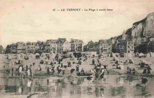 AK / Ansichtskarte LE TREPORT Dieppe 76 Seine-Maritime La plage à marée basse