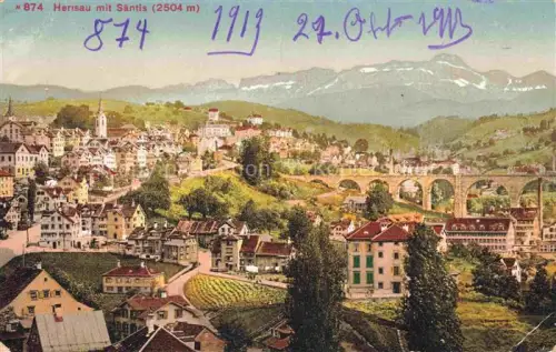 AK / Ansichtskarte HERISAU AR mit Saentis