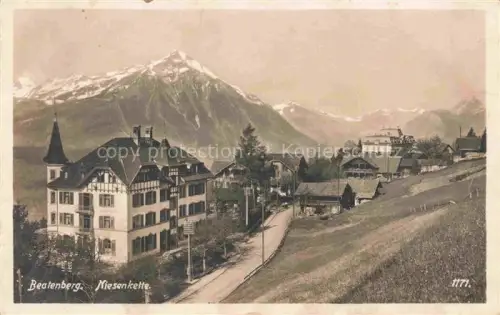 AK / Ansichtskarte Beatenberg Thunersee BE Hotel mit Niesenkette