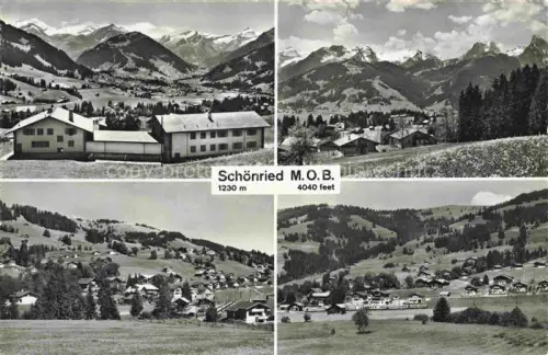 AK / Ansichtskarte Schoenried Gstaad Saanen BE Berghaus Eggli Panorama