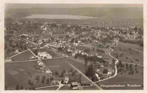 AK / Ansichtskarte WETZIKON  Pfaeffikersee ZH Fliegeraufnahme
