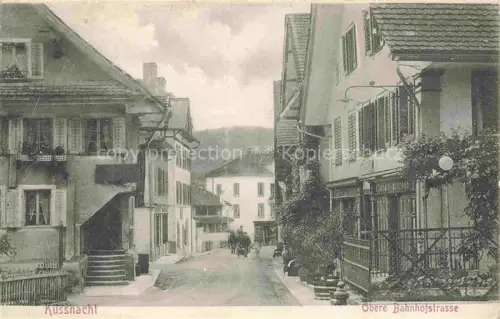 AK / Ansichtskarte KuessNACHT Vierwaldstaettersee SZ Obere Bahnhofstrasse