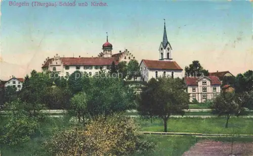 AK / Ansichtskarte Buerglen Weinfelden TG Schloss und Kirche