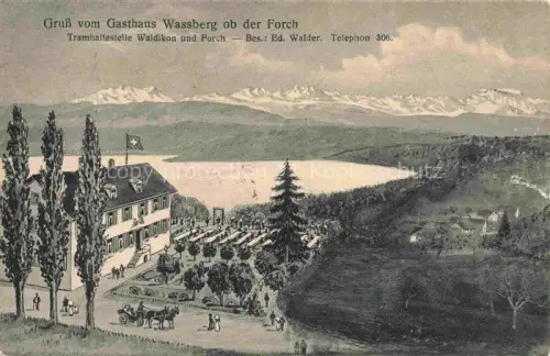 AK / Ansichtskarte Forch USTER ZH Gasthaus Wassberg Panorama