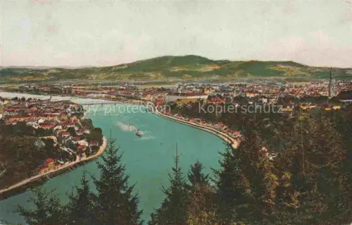 AK / Ansichtskarte LINZ DONAU AT Panorama