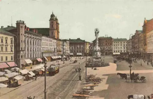 AK / Ansichtskarte LINZ DONAU AT Platz des 12ten November mit Domkirche