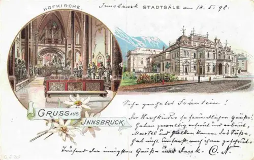 AK / Ansichtskarte INNSBRUCK Tirol AT Hofkirche Stadtsaele