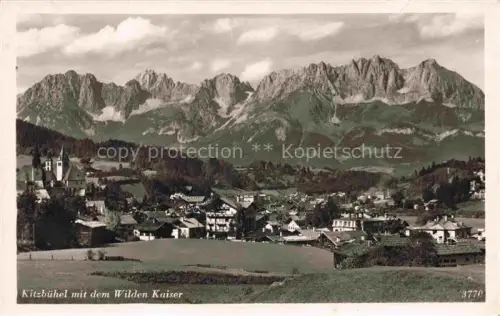 AK / Ansichtskarte Kitzbuehel Tirol AT mit dem Wilden Kaiser