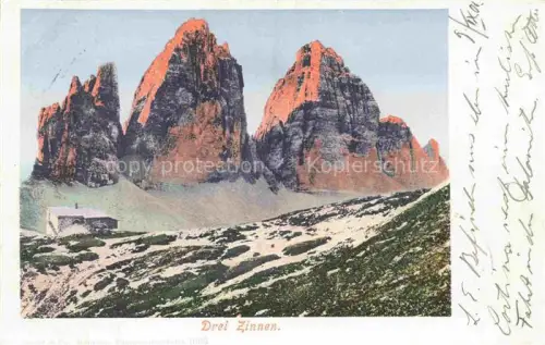 AK / Ansichtskarte Drei Zinnen Tre Cime di Lavaredo 3003m IT Panorama