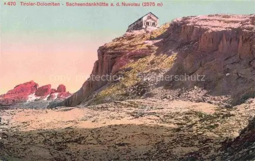 AK / Ansichtskarte Sachsendankhuette Rifugio Nuvolau 2575m Veneto IT an der Nuvolau