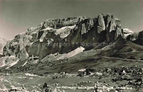 AK / Ansichtskarte Sellajoch Selva di Val Gardena IT Berghaus Panorama