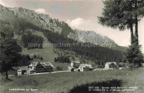 AK / Ansichtskarte Karerpass Passo Carezza IT mit Col Latemar