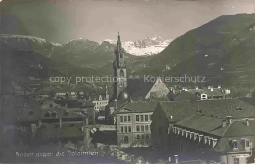 AK / Ansichtskarte Bozen  BOLZANO Suedtirol IT Panorama mit Kirche
