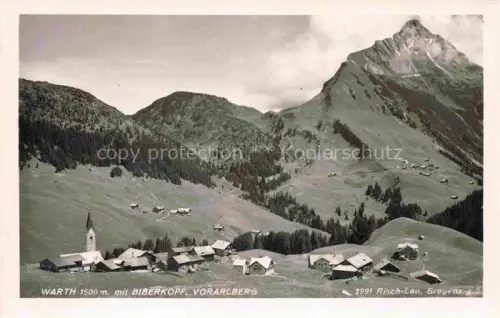 AK / Ansichtskarte Warth Vorarlberg AT mit Biberkopf