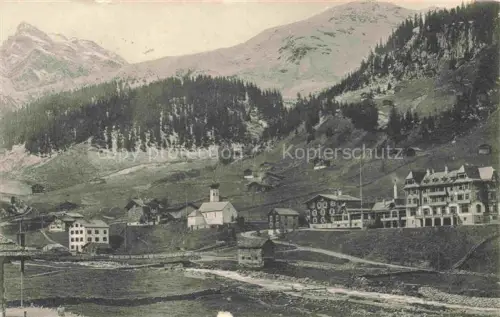 AK / Ansichtskarte Gargellen Montafon Vorarlberg AT Hotel Madrisa Panorama