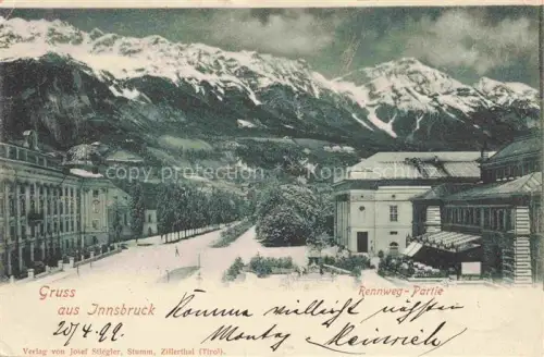 AK / Ansichtskarte INNSBRUCK Tirol AT Rennweg Partie
