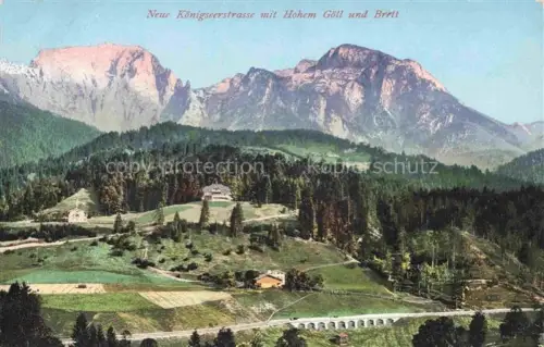 AK / Ansichtskarte Hoher Goell Berchtesgaden Bayern Neue Koenigstrasse mit Hohem Goell und Brett