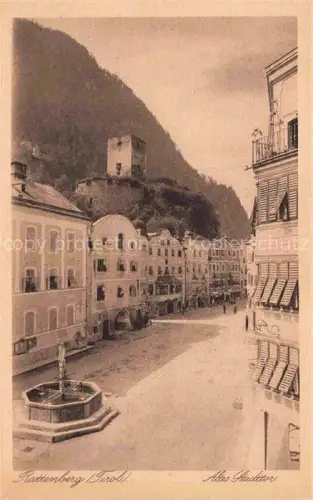 AK / Ansichtskarte Rattenberg  Tirol AT Dorfstrasse mit Brunnen