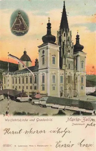 AK / Ansichtskarte Maria-Zell Mariazell Steiermark AT Wallfahrtskirche und Gnadenbild