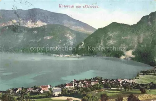 AK / Ansichtskarte Unterach Attersee Oberoesterreich AT Panorama