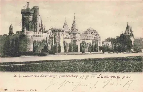 AK / Ansichtskarte Laxenburg Niederoesterreich AT KK Lustschloss Laxenburg Franzensburg