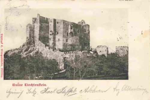 AK / Ansichtskarte Maria-Enzersdorf Wiener Sueden AT Ruine Liechtenstein