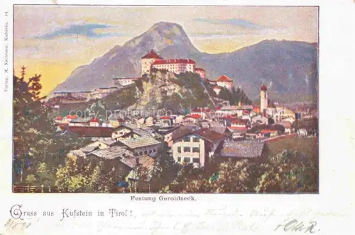 AK / Ansichtskarte KUFSTEIN Tirol AT Panorama mit Schloss
