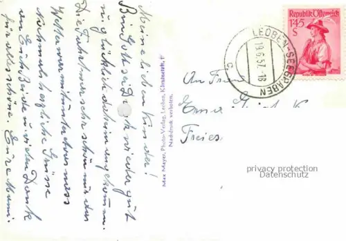 AK / Ansichtskarte Leoben Steiermark AT Murbruecke mit Stadtturm Reitingblick Panorama Hauptplatz