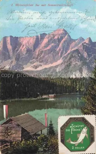 AK / Ansichtskarte Weissenfelser Seen Laghi di  Fusine Tarvisio Udine IT mit Sommerwirtschaft