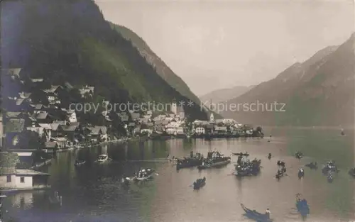 AK / Ansichtskarte Hallstatt Oberoesterreich AT Fronleichnamsprozession Hallstaettersee