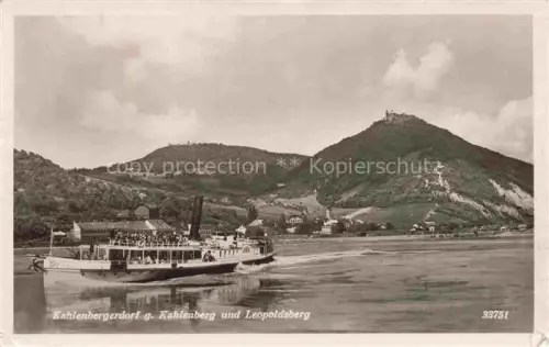 AK / Ansichtskarte Kahlenbergerdorf Wien AT mit Kahlenberg und Leopoldsberg