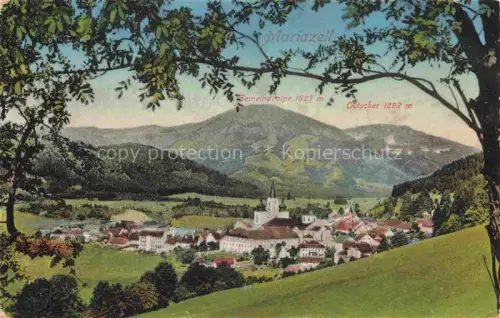 AK / Ansichtskarte Mariazell  Steiermark AT mit Gemeindealpe und oetscher