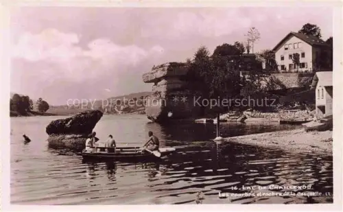 AK / Ansichtskarte Lac de Chaillexon Les Brenets LE LOCLE NE Les courbes et roches de la Gasquette