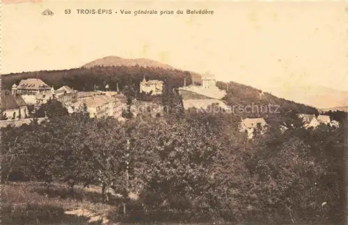 AK / Ansichtskarte Trois-Epis Drei-aehren 68 Haut-Rhin Vue generale prise du Belvedere