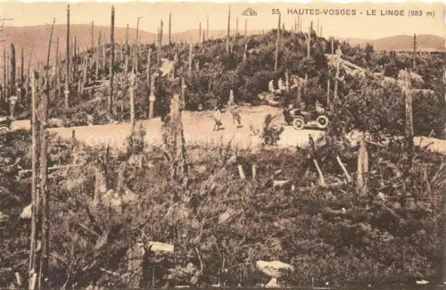 AK / Ansichtskarte Le Linge Lingekopf Orbey Ribeauville 68 Alsace Zerstoerte Landschaft