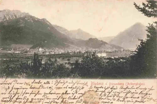 AK / Ansichtskarte Bludenz Vorarlberg AT Blick vom Buersenberg