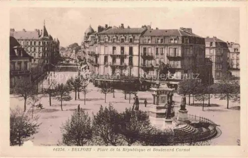 AK / Ansichtskarte BELFORT 90 Place de la Republique et Boulevard Carnot