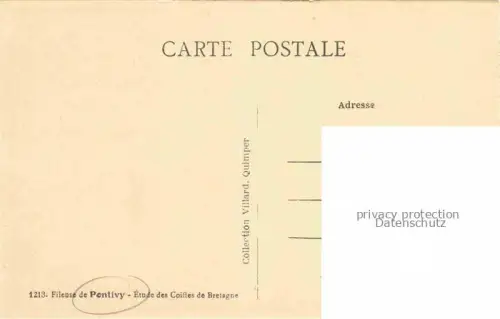 AK / Ansichtskarte Pontivy 56 Morbihan Fileuse de Pontivy Etude des Coiffes de Bretagne