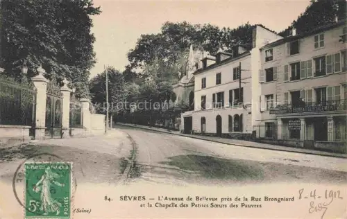 AK / Ansichtskarte Sevres Boulogne-Billancourt 92 Hauts-de-Seine Avenue de Bellevue près de la Rue Brongniard